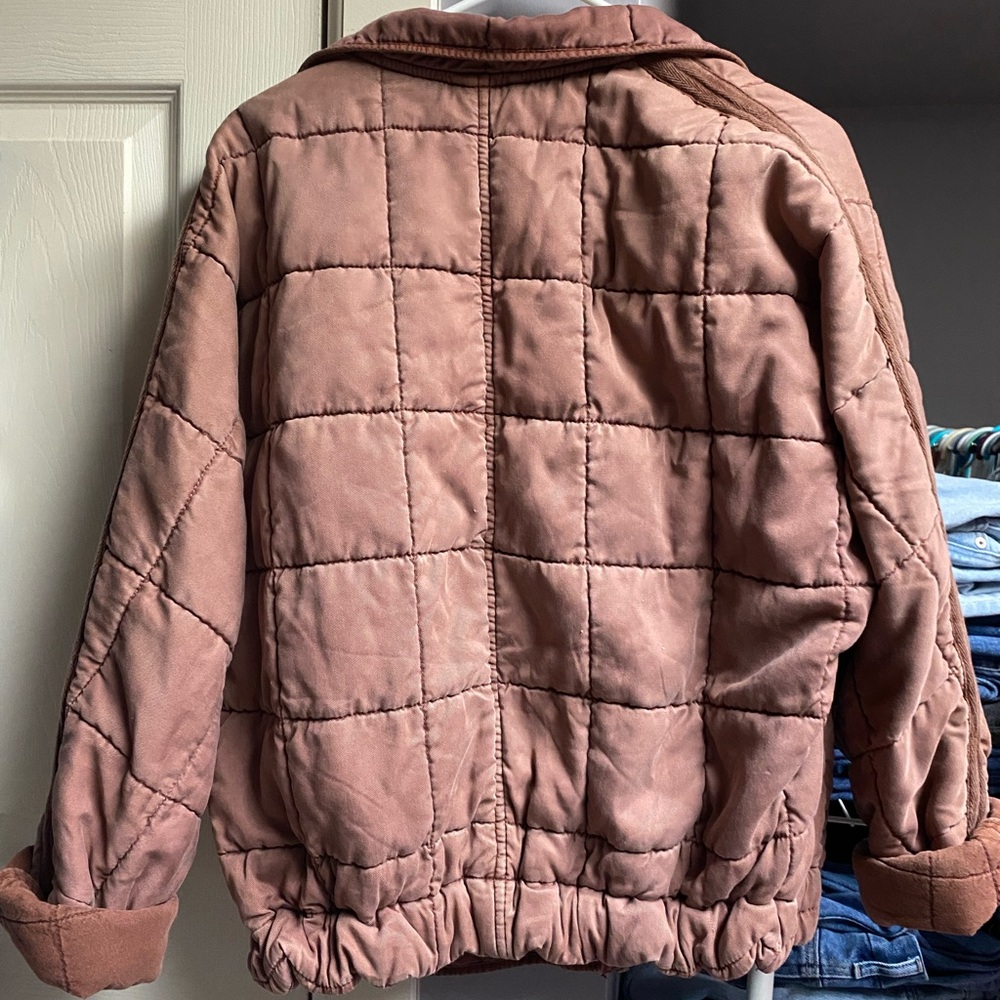 Rust Quilted Jacket - Picture 4 of 5